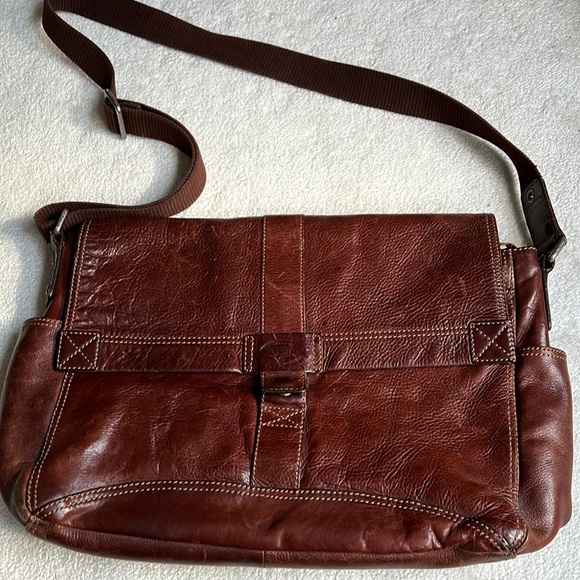 Fossil Bags Fossil Mens Leather Crossbody Work Bag Poshmark